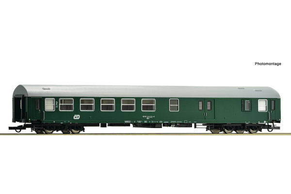Osobní vůz 2. třídy se zavazadlovým oddílem řady BDs, typ Y/B-70, ČD, V. epocha, H0, Roco 6200223 Osobní vůz 2. třídy se zavazadlovým oddílem řady BDs, typ Y/B-70, ČD, V. epocha, H0, Roco 6200223