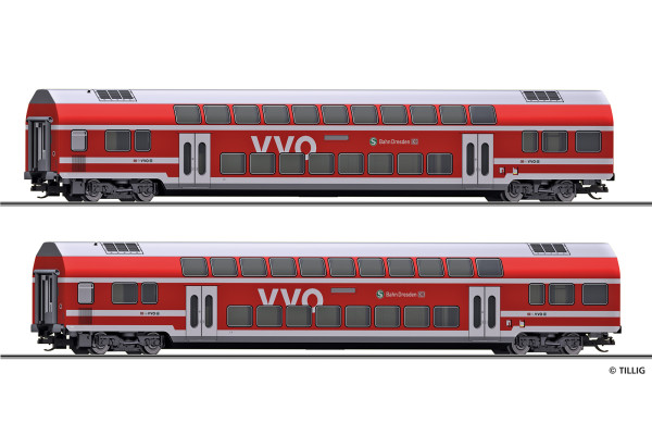 Set osobních vozů „S-Bahn Dresden“, DB AG, díl 2, VI. epocha, TT, Tillig 01093