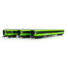 Set tří osobních vozů Flixtrain, 1. díl, VI. epocha, TT, Tillig 01100