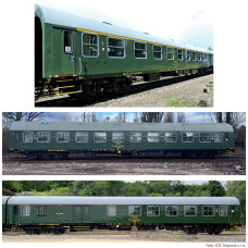 Set tří osobních vozů, „Retro-vlak KŽC Doprava s.r.o.“, VI. epocha, jednorázová série 2026, TT, Tillig 01122 E