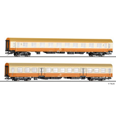 Set dvou osobních vozů „Städteexpress“, DR, typ Halberstadt, IV. epocha, TT, Tillig 01123