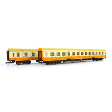 Set dvou osobních vozů „Städteexpress“, DR, typ Halberstadt, IV. epocha, TT, Tillig 01123