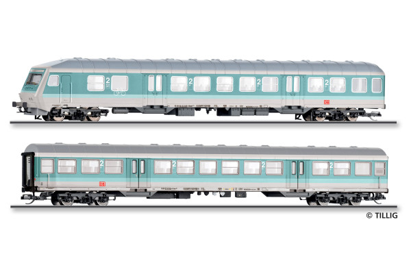 Set dvou osobních vozů, DB AG, V. epocha, TT, Tillig 01125