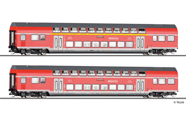 Set dvou osobních vozů, DB Regio, 2. díl, VI. epocha, TT, Tillig 01132 Set dvou osobních vozů, DB Regio, 2. díl, VI. epocha, TT, Tillig 01132