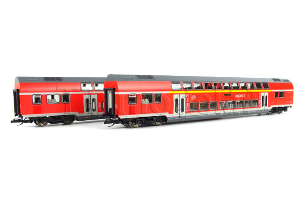 Set dvou osobních vozů, DB Regio, 2. díl, VI. epocha, TT, Tillig 01132 Set dvou osobních vozů, DB Regio, 2. díl, VI. epocha, TT, Tillig 01132