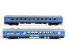 Set lůžkového a jídelního vozu "Tourex", díl 3, DR, III. epocha, TT, model Galerie Tillig 2026, Tillig 502457