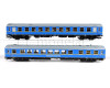 Set lůžkového a jídelního vozu "Tourex", díl 3, DR, III. epocha, TT, model Galerie Tillig 2026, Tillig 502457