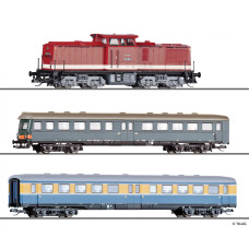 Jubilejní set osobního vlaku "150 Jahre Sebnitztalbahn", DR, IV. epocha, TT, model Galerie Tillig 2027, Tillig 502744