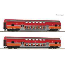 Set dvou patrových vozů B16mnopux, Polregio, VI. epocha, TT, Roco 6280047