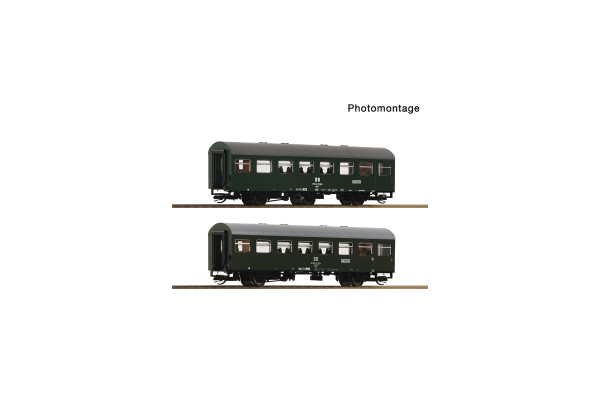 Set dvou osobních rekovozů 2. třídy, DR, set 2, IV. epocha, TT, Roco 6280065