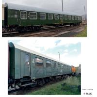 Set dvou osobních vozů 2. třídy typu Y/B 70 a řady BDghw, set 2, Museumszug der OSEF, VI. epocha, H0, jednorázová série 2026, Tillig 70080 E