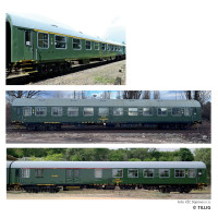 Set tří osobních vozů „Retro-Zug der KŽC Doprava s.r.o.“ typu Y/B 70, ČSD, VI. epocha, H0, jednorázová série 2026, Tillig 70081 E