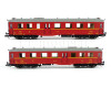 Set tří osobních vozů 2. třídy typu Altenberg, ČSD, III. epocha, TT, DOPRODEJ, Kuehn 42145