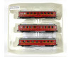 Set tří osobních vozů 2. třídy typu Altenberg, ČSD, III. epocha, TT, DOPRODEJ, Kuehn 42145