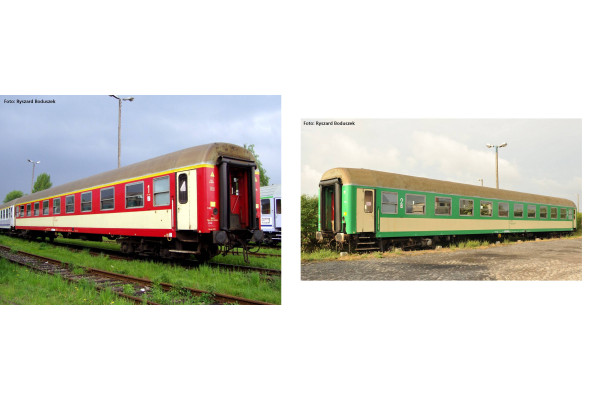 Set dvou osobních vozů 1. a 2. třídy, PKP Intercity, VI. epocha, H0, Piko 28320