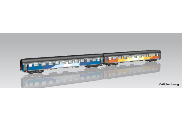 Set dvou osobních vozů Ah+Ag 1. třídy, PKP Intercity, VI. epocha, H0, Piko 28336