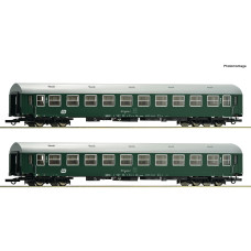 Set dvou osobních vozů 2. třídy typu Y/B-70 B, ČD, V. epocha, H0, Roco 6200222 Set dvou osobních vozů 2. třídy typu Y/B-70 B, ČD, V. epocha, H0, Roco 6200222