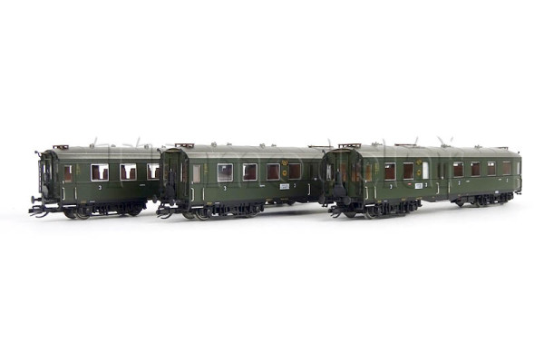 Set tří osobních vozů "Altenberg", DRG, II. epocha, TT, Roco 6280001