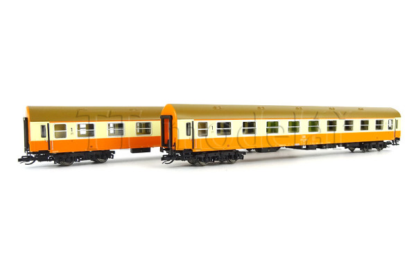 Set dvou osobních vozů 1. třídy řady Ame, DR, IV. epocha, TT, Roco 6280016