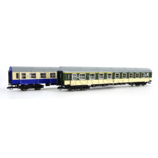 Set dvou osobních vozů 1./2. a 2. třídy typu Y/B 70, DR, IV. epocha, TT, Roco 6280029