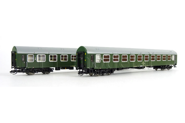 Set dvou osobních vozů 2. třídy typu Y/B 70, PKP, IV. epocha, TT, Roco 6280043 Set dvou osobních vozů 2. třídy typu Y/B 70, PKP, IV. epocha, TT, Roco 6280043