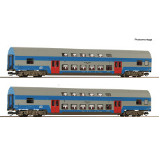 Set dvou patrových vozů Bmto, ČD, V. epocha, TT, Roco 6280044
