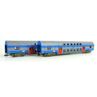 Set dvou patrových vozů Bmto, ČD, V. epocha, TT, Roco 6280044 Set dvou patrových vozů Bmto, ČD, V. epocha, TT, Roco 6280044