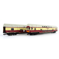 Set řídicího a osobního patrového vozu Sputnik, DR, IV. epocha, TT, Roco 6280045 Set řídicího a osobního patrového vozu Sputnik, DR, IV. epocha, TT, Roco 6280045