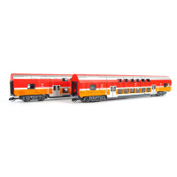 Set dvou patrových vozů B16mnopux, Polregio, VI. epocha, TT, Roco 6280047 Set dvou patrových vozů B16mnopux, Polregio, VI. epocha, TT, Roco 6280047