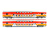 Set dvou patrových vozů B16mnopux, Polregio, VI. epocha, TT, Roco 6280047