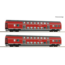 Set dvou osobních patrových vozů, DB AG, VI. epocha, TT, Roco 6290072 Set dvou osobních patrových vozů, DB AG, VI. epocha, TT, Roco 6290072
