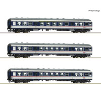 Set tří osobních vozů, TRI, VI. epocha, TT, Roco 6280088 Set tří osobních vozů, TRI, VI. epocha, TT, Roco 6280088