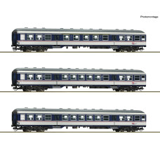 Set tří osobních vozů, TRI, VI. epocha, TT, Roco 6280088 Set tří osobních vozů, TRI, VI. epocha, TT, Roco 6280088