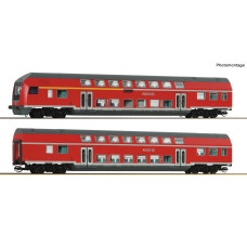 Set dvou osobních patrových vozů, DB AG, VI. epocha, TT, Roco 6290071 Set dvou osobních patrových vozů, DB AG, VI. epocha, TT, Roco 6290071