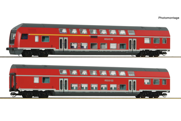 Set dvou osobních patrových vozů, DB AG, VI. epocha, TT, Roco 6290071