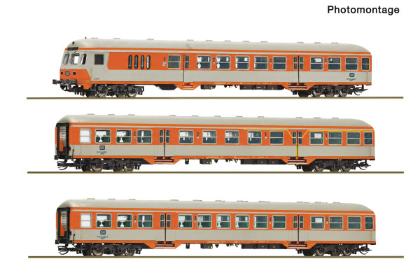 Set tří osobních vozů, DB, IV. epocha, TT, Roco 6290090 Set tří osobních vozů, DB, IV. epocha, TT, Roco 6290090