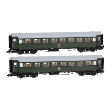 Set dvou osobních vozů 2. třídy C4Ü Sa 07, DR, IV. epocha, TT, Saxonia 120195
