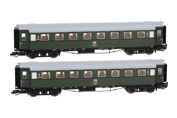 Set dvou osobních vozů 2. třídy C4Ü Sa 07, DR, IV. epocha, TT, Saxonia 120195
