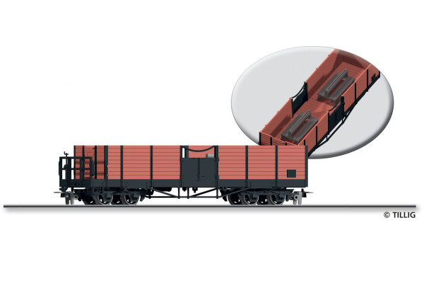 Vyhlídkový osobní vůz „Kabriovůz 506“, HSB, V. epocha, H0e, Tillig 05959