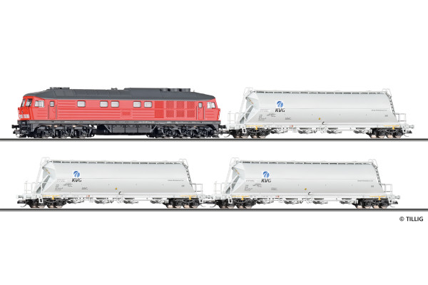 Set nákladního vlaku s lokomotivou BR 232, DB AG, V. epocha, digitální verze, TT, Tillig 01215