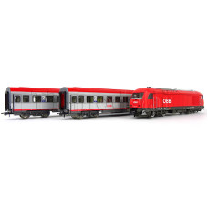 Digitální set s centrálou z21 Start, rychlík s lokomotivou řady 2016, ÖBB, VI. epocha, H0, Roco 51341