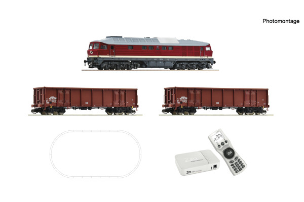 Digitální set, nákladní vlak s lokomotivou řady 132, DR, IV. epocha, bez myši Z21 multiMAUS, TT, Roco 5190003