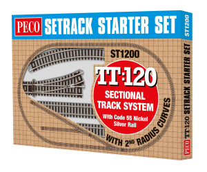 Souprava kolejiva pro začátečníky – 2nd radius, R=310 mm, TT, PECO ST-1200
