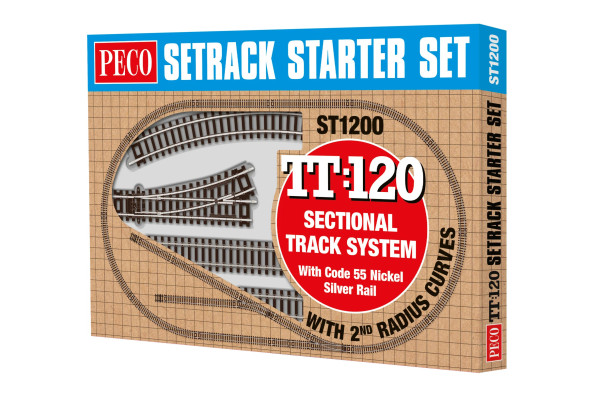 Souprava kolejiva pro začátečníky – 2nd radius, R=310 mm, TT, PECO ST-1200 Souprava kolejiva pro začátečníky – 2nd radius, R=310 mm, TT, PECO ST-1200