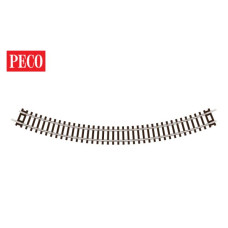 Set 4 obloukových kolejí Setrack, R 310 mm, 45°, TT, PECO ST-1252