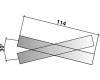 Křižovatka, 30°, 114 mm, H0, Tillig 85170