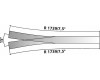 Oboustranná symetrická výhybka, 15°, H0, Tillig 85381