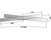 Jednoduchá křižovatková výhybka, 15°, 252 mm, H0, Tillig 85396