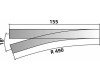 Úzkorozchodná výhybka levá, úhel 18°, R 490 mm, délka 155 mm, H0m, Tillig 85632