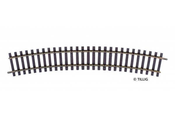 Oblouková kolej, R 490 mm, 22,5°, H0, Tillig 82121